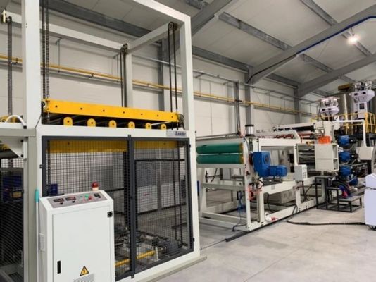 Double Layer PP PS Sheet Extrusion Line High Efficiency 0.15 - 1.5mm Sheet Thickness