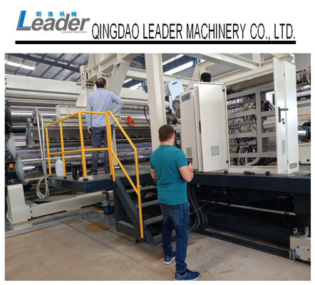 PLC Controlled PE Waterproof Geomembrane Sheet Extrusion Line Heavy Structure
